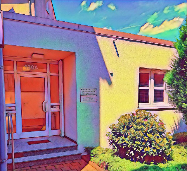 Außenansicht der Praxis